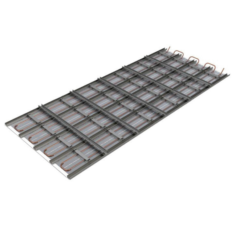 impianto radiante a soffitto fraccaro, serpentine radianti